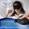 SmartRest Sleep Mask [2 Pack] - Eye Mask for Sleeping - Contoured, 100% Blackout