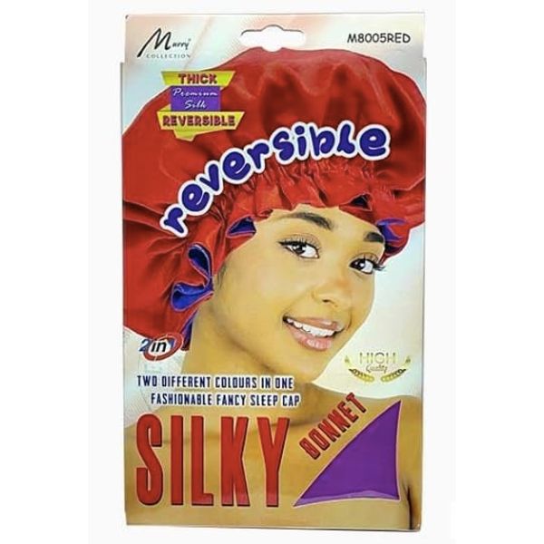 Murry Collection Reversible Silky Bonnet, M8005RED