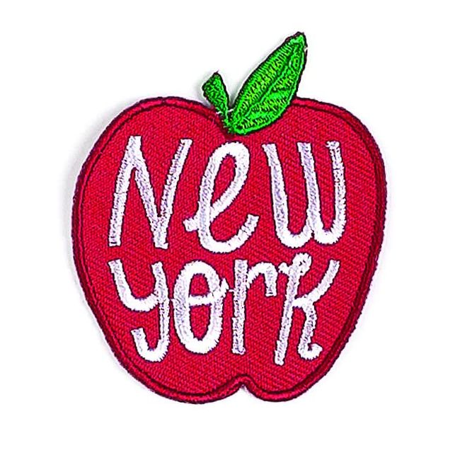 BADGE BOMB New York Apple Patch by Allison Cole