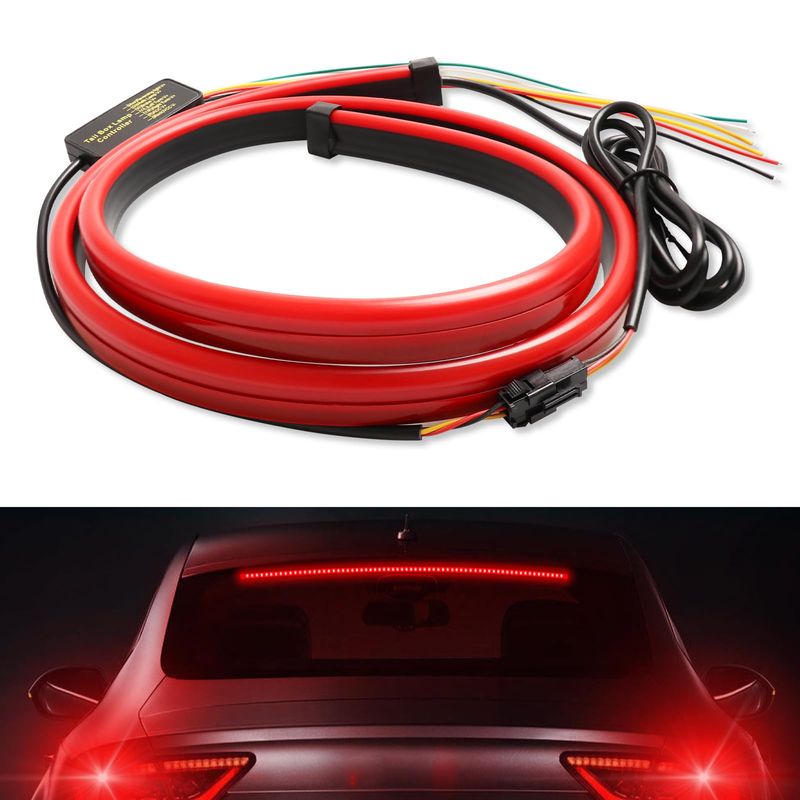 Defvnsy Rear Tail Brake Light Strip 100CM 39.4