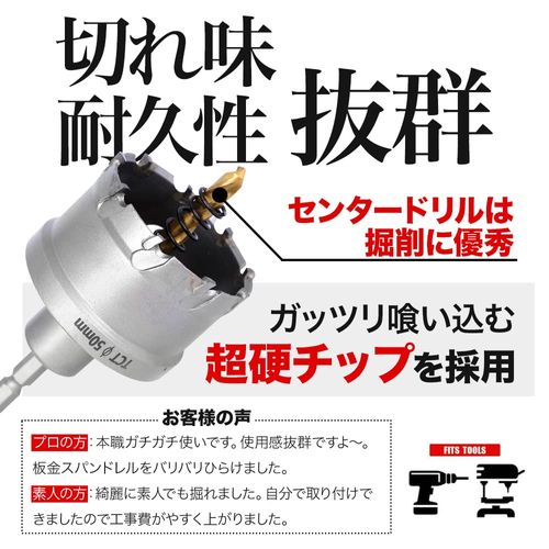 [For Impact Driver] Carbide Stainless Steel Hole Saw [Hexagonal Shaft 0.25 inch (6.35 mm)] Iron, Metal and Woodworking Compatible with Drilling, Electric Drill, Driver Hole Cutter 0.9 inches (24 mm)
