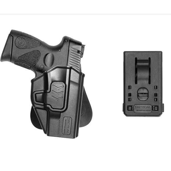 Tactical Scorpion Gear Modular Level II Retention Paddle Holster: Fits M&P S&W Bodyguard 380 with or Without Crimson Trace Integrated Laser