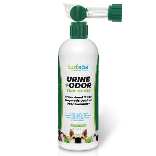 TurfSpa™ Urine & Odor Turf Detox, Pet Urine Odor Eliminator for Dogs, Ideal Pet Urine Enzyme Cleaner for Artificial Grass, Concrete, Rocks, Sod & Patios - 32 oz