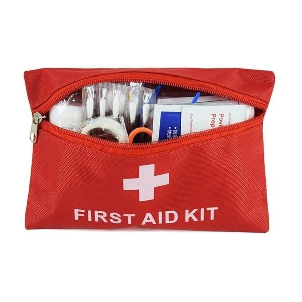 Portable band, bandage, emergency kit, pouch, 10-piece set, alcohol cotton first aid kit