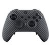 eXtremeRate Replacement Faceplate Shell for xbox one elite series 2 (Model 1797) Controller, Soft Touch Front Shell Case & Accent Ring for xbox elite series 2 core controller [Black Silver Carbon