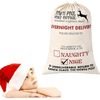 Boolavard Blank Santa Sack 19.7"x27.6" Large Size Christmas Bag with Drawstring (1)