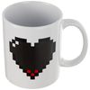 Kikkerland Pixel Heart Morphing Mug