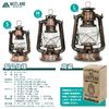 VASTLAND Lantern, Oil Lantern, Small, Olive, Camping, Outdoor Equipment, Includes Replacement Wick
