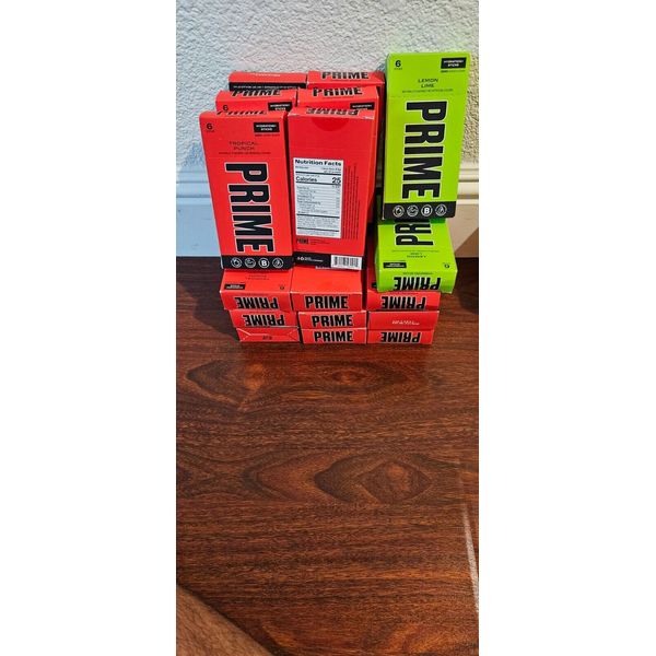 15 box+ 2bonus (90+12 ct) PRIME HYDRATION Fruit punch flavor powder sticks