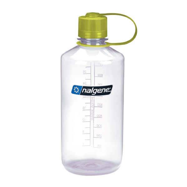 Nalgene Tritan Narrow Mouth BPA-Free Water Bottle, Clear, 32 oz