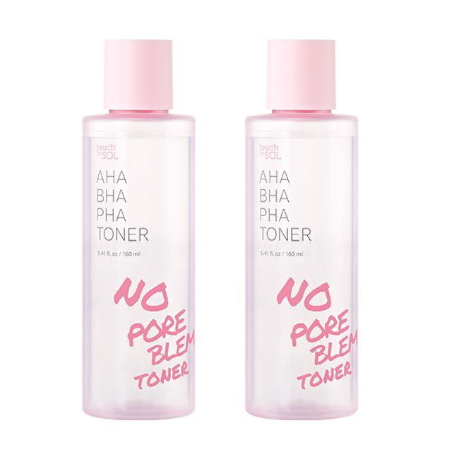 Touch in Sol No Pore Ablum AHA BHA PHA Skin Pore Exfoliator Toner 160ml, 1EA