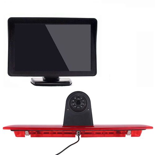 4.3" LCD Monitor+3rd Brake Light Rear View Backup Camera Brake Lamp Reverse Camera for Ford Transit tourneo Custom Jumbo Kasten V363 F150 F250 F350 V636 MK8 2012-2020
