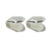 SUPVOX 2Pcs Silver Plated Small Single Tooth Cap Hip Hop Teeth Tooth Fangs Cap