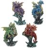 HoitoDeals Random Colour Rock Crystal Enchanted Nightmare Dragon Figurine For Decor Item