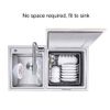 Multifunctional Household USB Mini Ultrasonic Dishwasher Dish Washing Machine Cleaner(red)