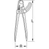 KS Tools 300.0417 Spitzzirkel mit Stellbogen, 400mm