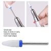 Ceramic Nail Drill Bit Corn-Head-Shape Professional Grinding Head for Nail Polishing(Blue)