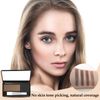 Boobeen Hair Shadow Powder Kit, Root Touch Up Powder Cover Hair Color,Temporary Concealer Powder with Brush for Gray Root Brown