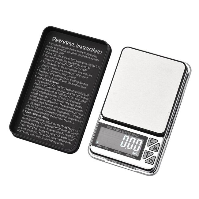 Gram Scale 0.01g Accuracy Electronic Balance Digital Scale Lab USB