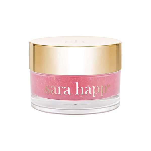 sara happ The Lip Scrub: Pink Grapefruit Sugar Scrub, Exfoliating Lip Treatment, Moisturizer for Dry and Flaky Lips, Vegan, 0.5 oz