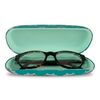 LAGO TERRA Hedgehog Print Hard Shell Glasses Case - Green