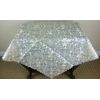 Wedding Polyester Embroidered Embroidery Square Tablecloth 51x51" Table Tablet