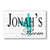 Personalized Boys Room Name Sign Surfing Theme