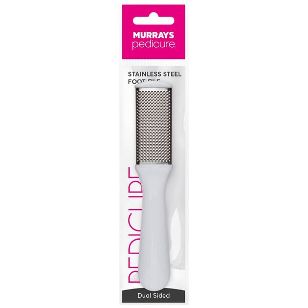 Murrays Manicure Stainless-Steel Foot File, 17.5/3 cm