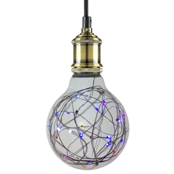 Sunlite G25 Globe Bulb, 30 Color Changing LED Fairy Lights, Medium (E26) Base