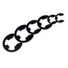 CONPHERON Manganstahl E-Clip Externe Haltering Snap Intern Sicherungsring 7mm, 100 pcs