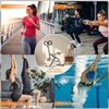 Squat Machine, Ab Workout Equipment, 220Lbs Loading Capacity Rowing Machines for