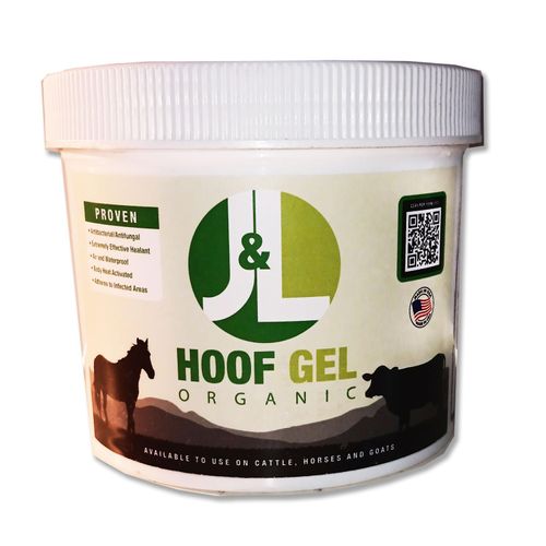 J&L Organic Hoof Gel - Effective All-Natural Solution for Livestock Hoof Care, treats Horses, Cows, and any livestock hooves of Digital Dermatitis, abscesses, warts, Foot Rot, etc. – 32oz gel.