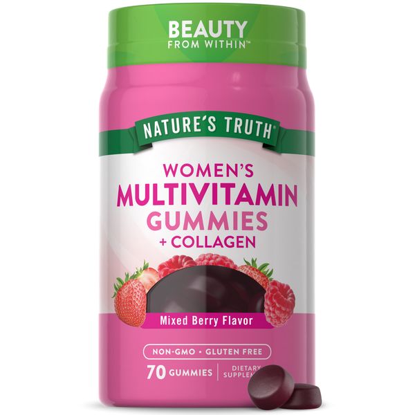 Womens Multivitamin Gummies | 70 Count | With Collagen | by Nature's Truth