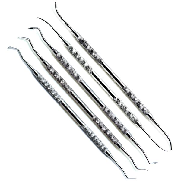 PK Thomas Dental Wax Modeling Carvers Restorative Double Ended 5 Pcs Instruments