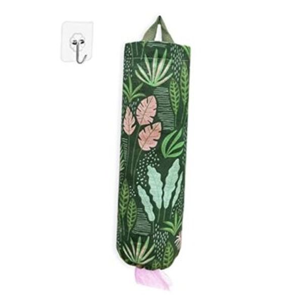 Plastic Bag Holder, Reusable Grocery Bag Organizer, Wall Mount, 1 Pack Seaweed