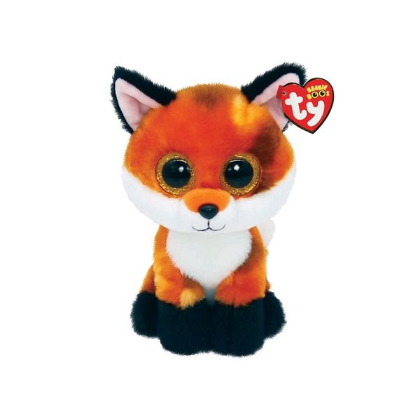 Ty Meadow Fox Beanie Boos 6" | Beanie Baby Soft Plush Toy | Collectible Cuddly Stuffed Teddy, STK