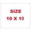 Elevator Control Room Sign (Red,10X10,Aluminium Rust Free)