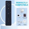 TCNOUMT Replace Game Remote Control Compatible with Nintendo Wii/Wii U, with Silicone Case, Black