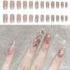 Turkalla Nail Tips, For Hands, Pack of 24, 12 Different Sizes, 3D Feel, Easy to Apply, Reusable, False Nails, Gel Nails, Nail Stickers, Hands, Nail Art, Nail Parts, Stylish, Popular Design, Beginners, Coming-of-Age Ceremonies, Weddings, Receptions