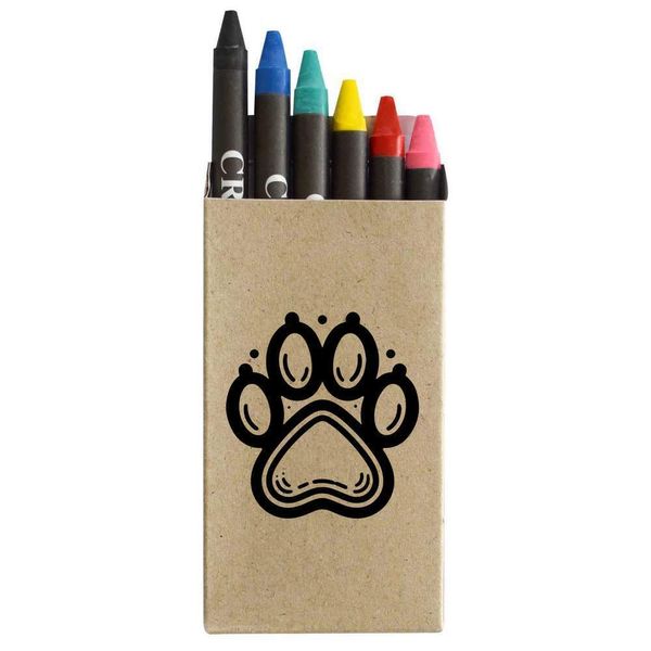 'Pet Paw Print' Coloured Crayon Set (CY00029086)