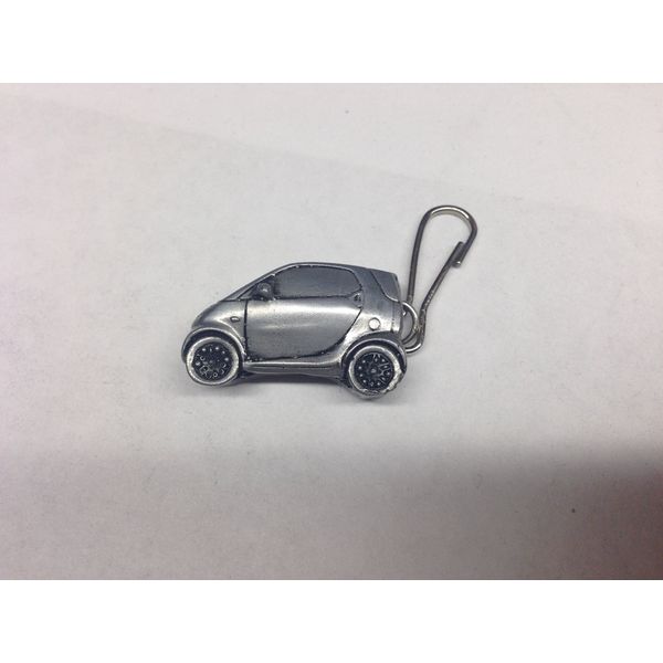Smart Car ref240 pewter effect emblem on a zip puller