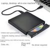 External DVD Drive and Writer, USB Power Cable with USB Data Cable, Optical Drive CD ROM Rewriter Burner Reader Compatible with Laptop Desktop PC