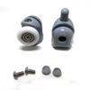 Linwnil Shower Door Rollers, 8 Pcs Set, 25mm Diameter, Bathroom Replacement Parts