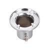 sourcing map Closet Wardrobe Rod Flange,25mm/1inch Dia, Long Socket Bracket Support Holder for Pipe 2Pcs