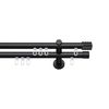 SN Deco Genoa Inner Runner Set, Diameter 16 mm, 2-Track Black 100 cm