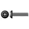 (100 pcs) #6-32 X 5/8", Security Machine Screws, Button Head Tamper Resistant Hex Socket Pin Drive, Alloy Steel, Includes Driver Bit