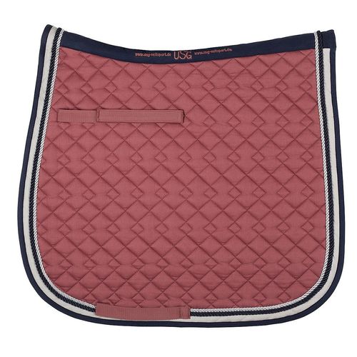USG United Sportproducts Germany 14450004-272-350-402 Dressage Saddle Cloth, White/Navy Blue