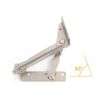 YIDELAI 80 Degree Folding Spring Hinges (1 Pair) Lid Lifting Bracket Sofa Headrest Hinge
