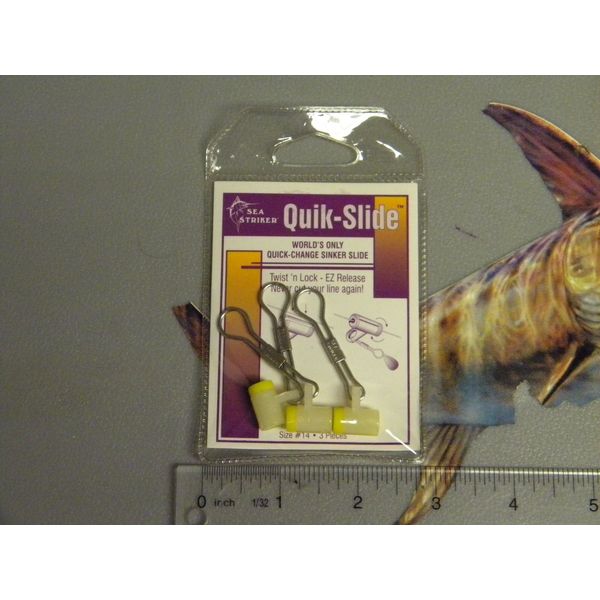 Sea Striker QSC-14P3 Quik Slide Sinker Slides, #14 Link, 3-Pack