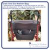 Granny Jo Products Grab and Go Walker Bag,Black